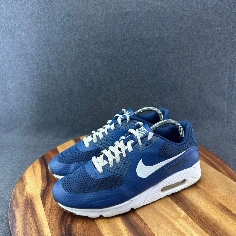 Nike Air Max 90 Ultra Essential Mens 9 Coastal Blue Running Sneakers 819474-402